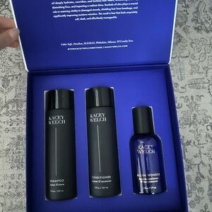 Black and Blue Hair Care Set